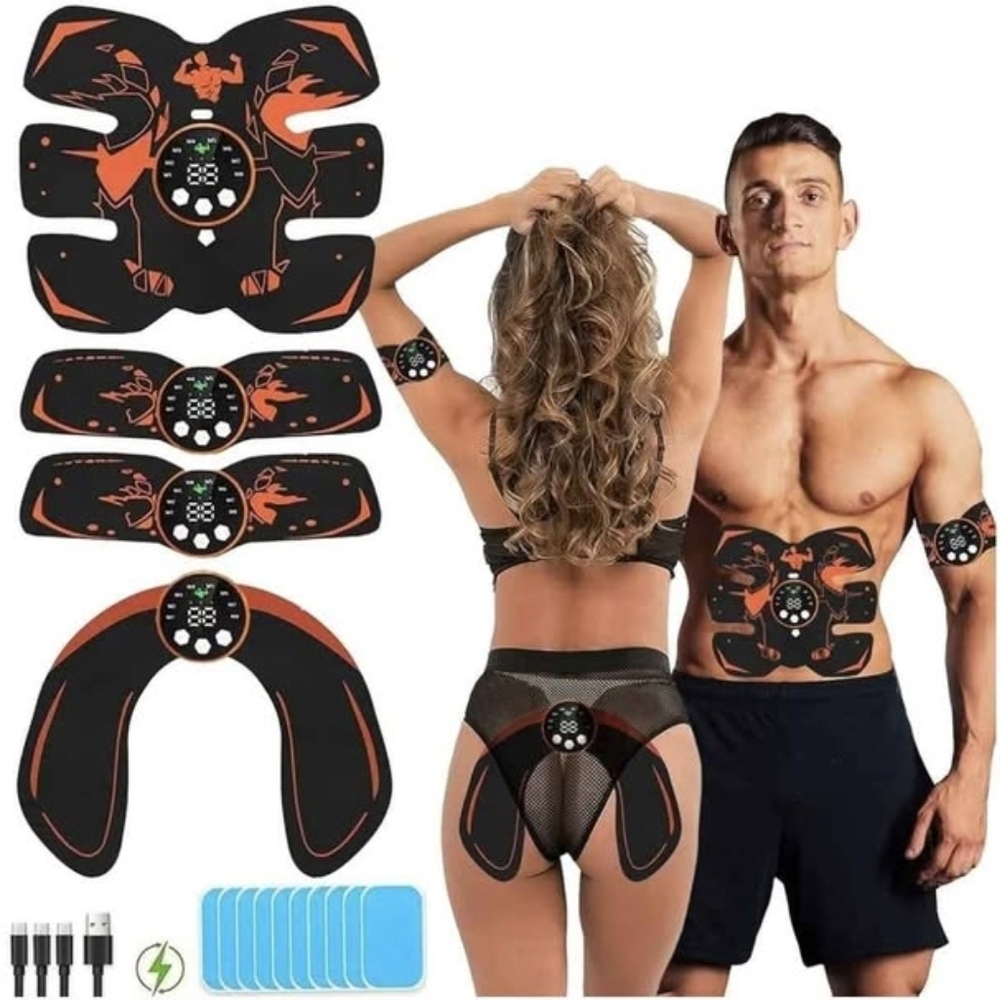 Black and Orange Fitness Stimulator Set